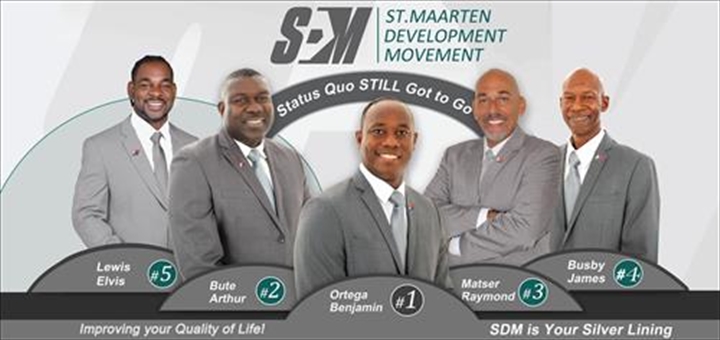 St. Maarten Development Movement banner